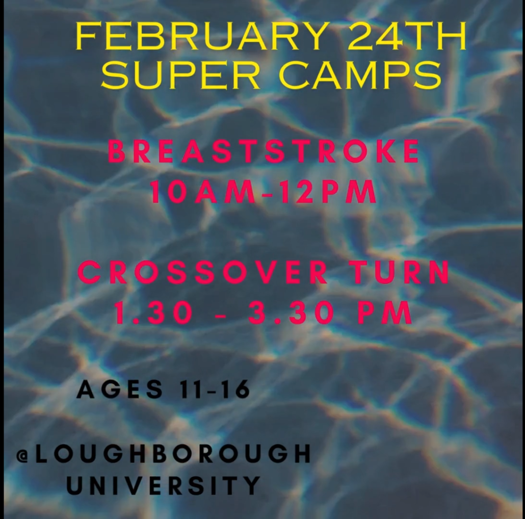 February 2024 Super Camps poster Swim Swift Elite
