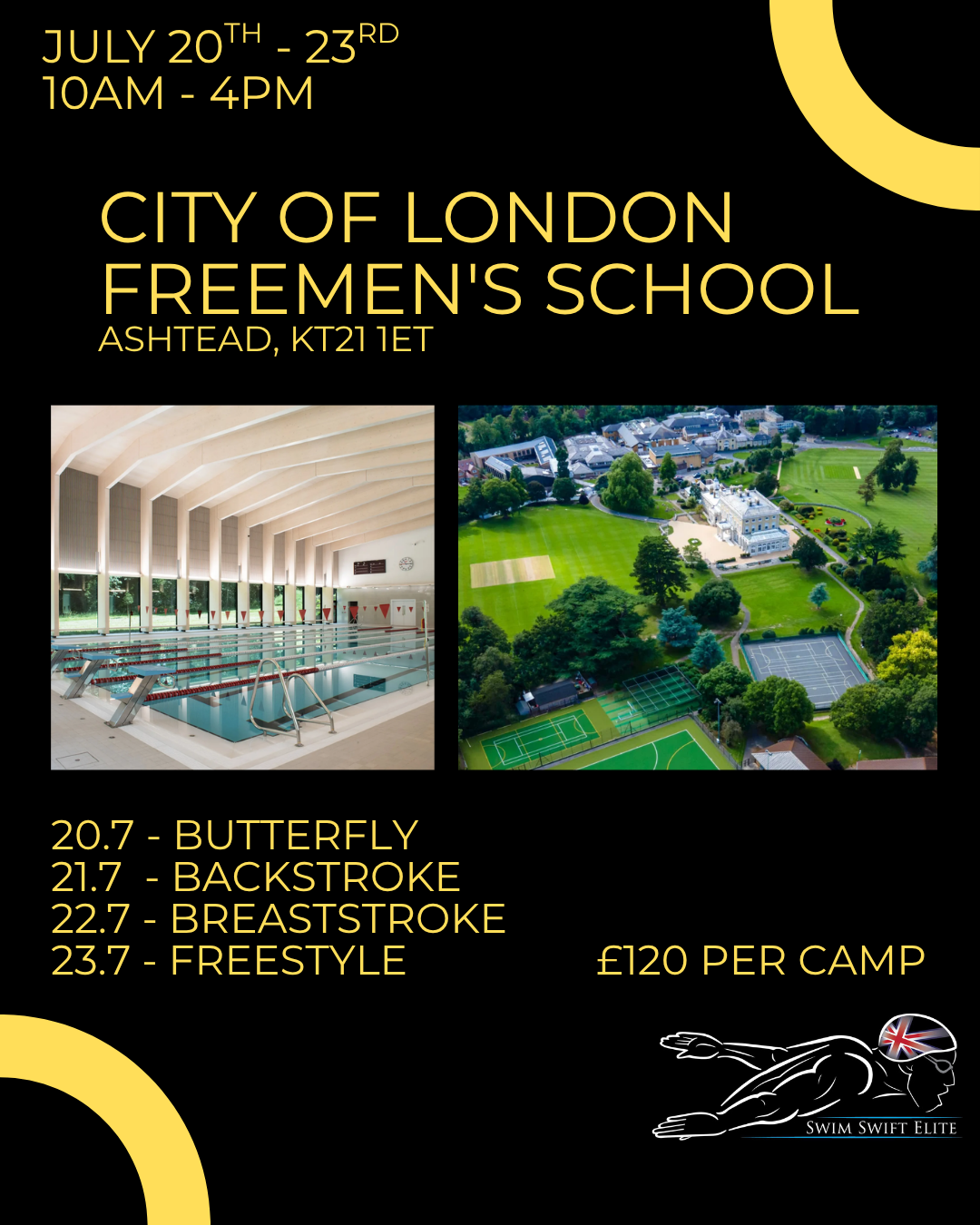 One Day Swim Camps City of London Freemen's